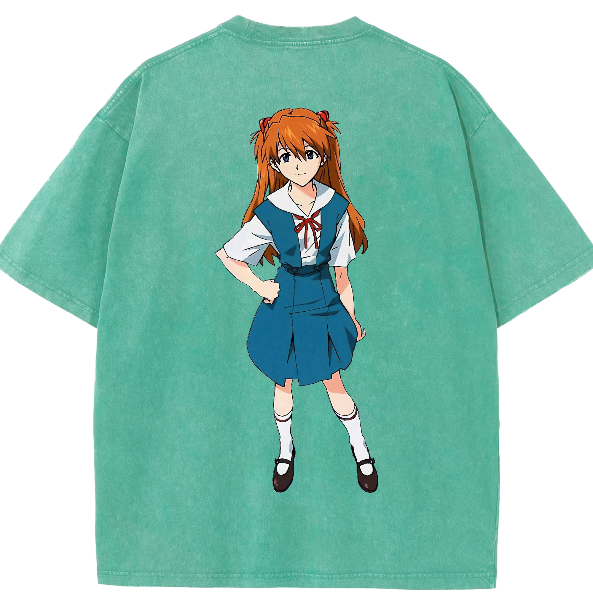 （画像用） EVA 新世紀エヴァンゲリオン 綿100% ヴィンテージ風 半袖Tシャツ（背面プリント）